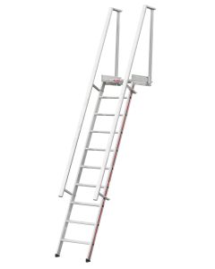 Trap met platform, beklimmingshoek 68° Hymer 8060